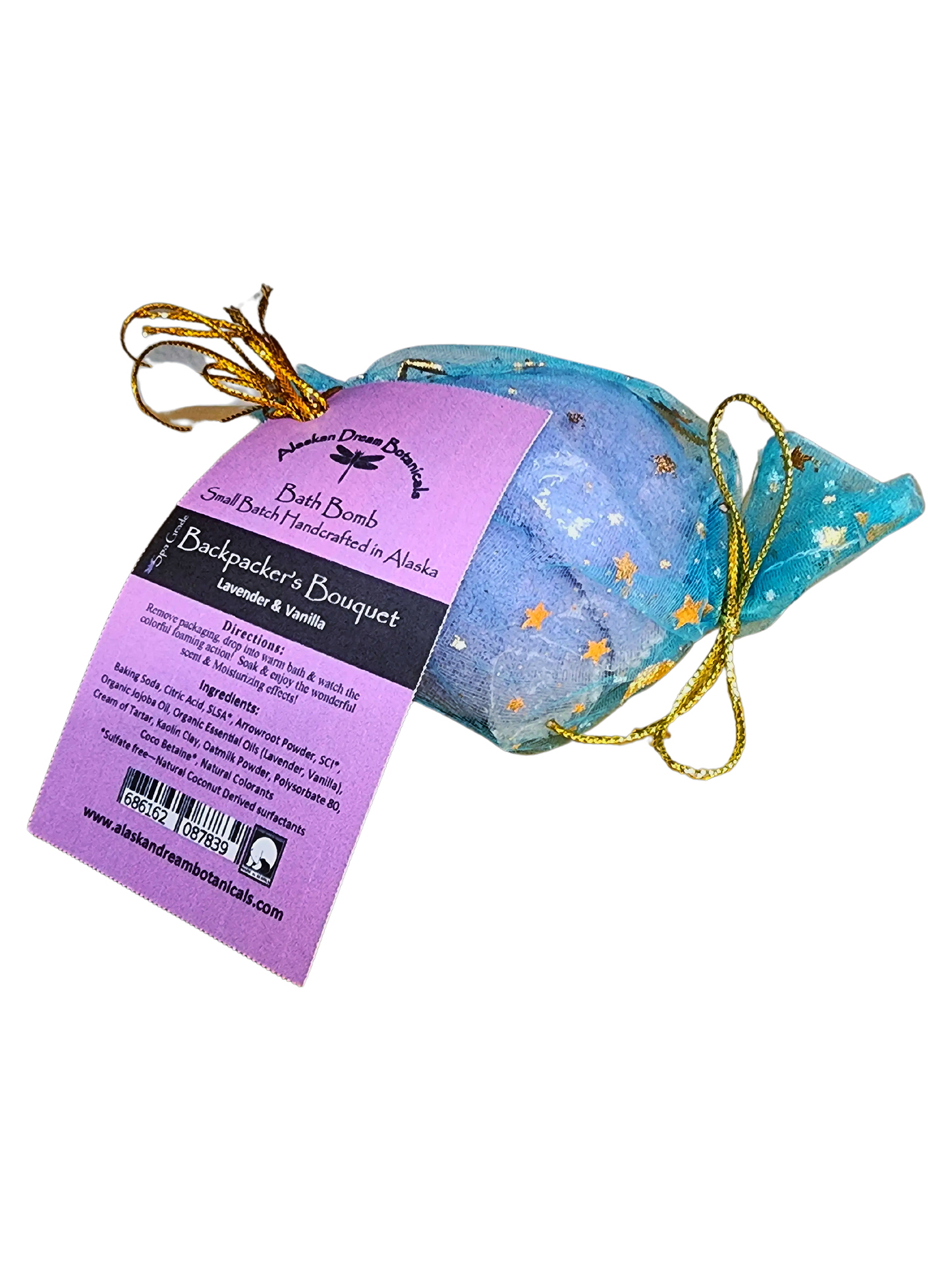 Backpacker's Bouquet Spa Grade Bath Bomb