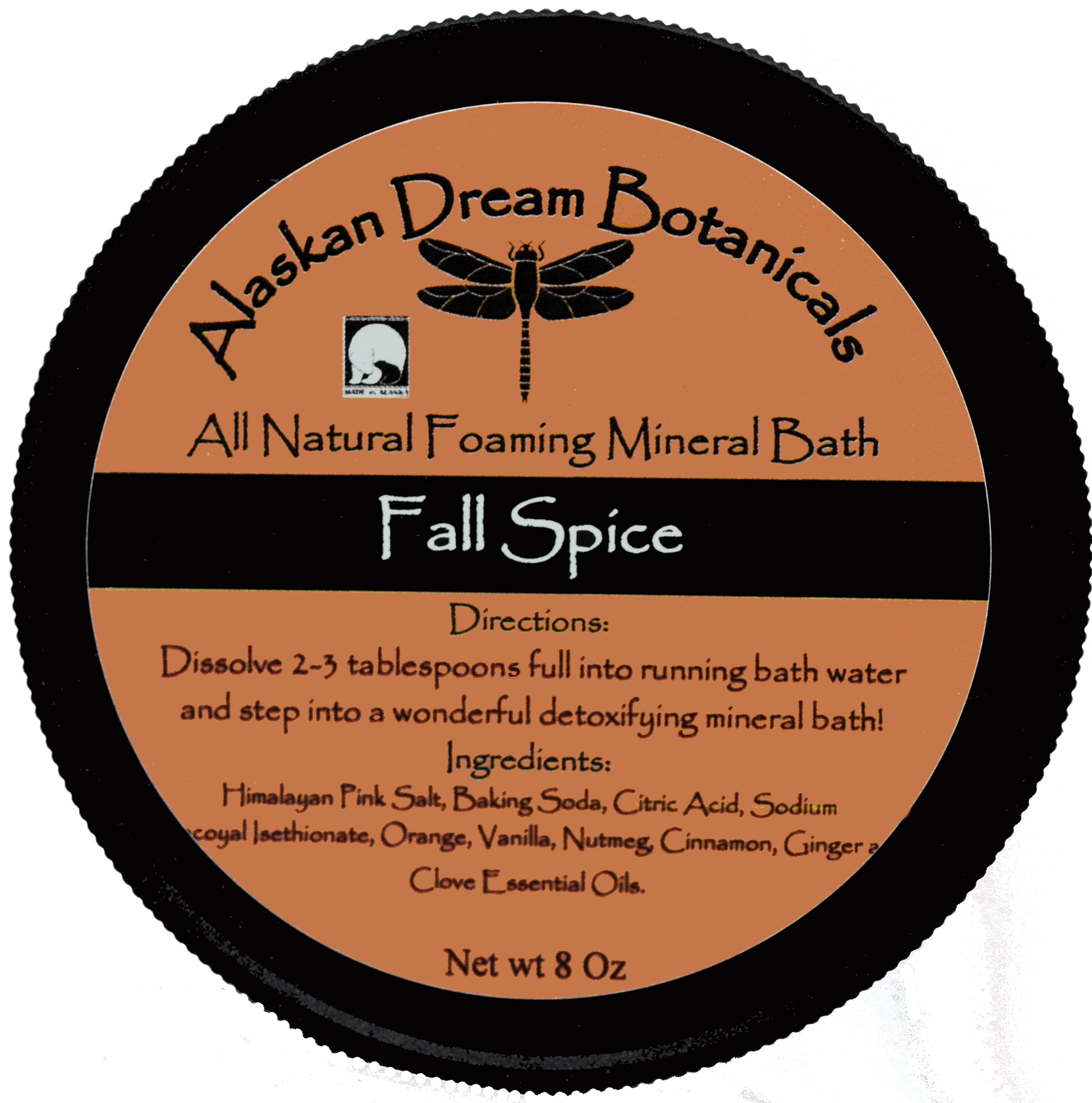 Fall Spice Spa Grade Foaming Mineral Bath - Alaskan Dream Botanicals