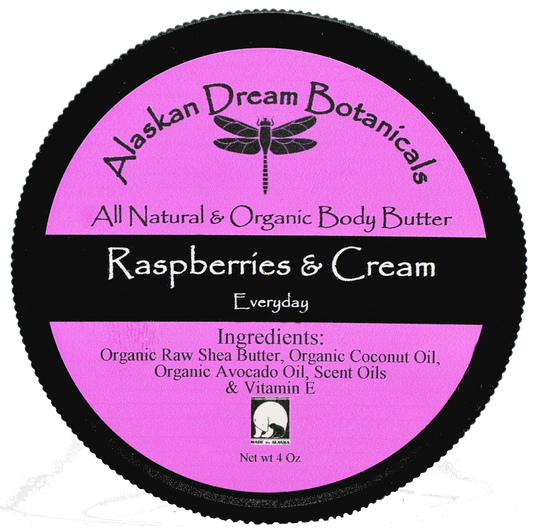 Raspberries & Cream Everyday Body Butter - Alaskan Dream Botanicals