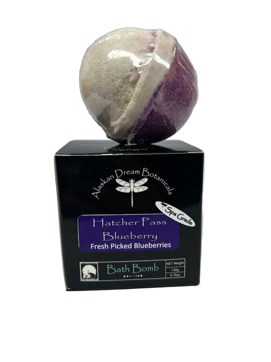 Hatcher's Pass Blueberry Spa Grade Bath Bomb